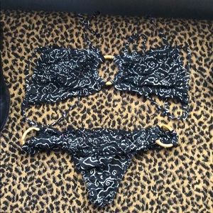Indah Heart and Soul bikini, black silk.